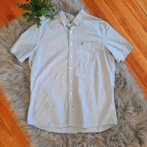 Tall American Eagle Button Down Short Sleeve Shirt